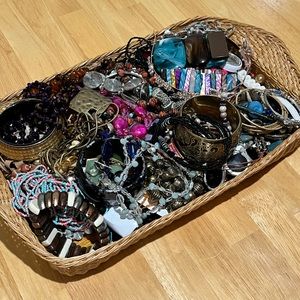Huge Jewelry Lot- 82 wearable pieces